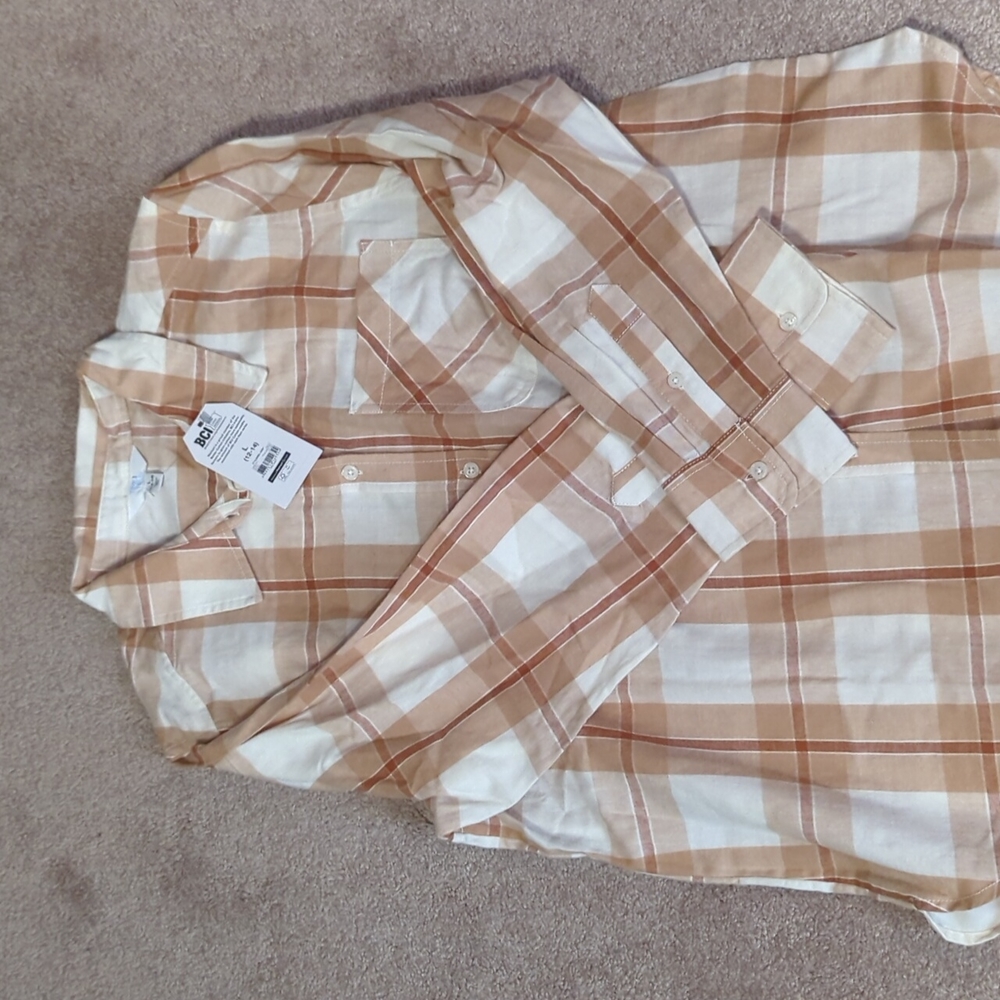Long sleeve button down flannel